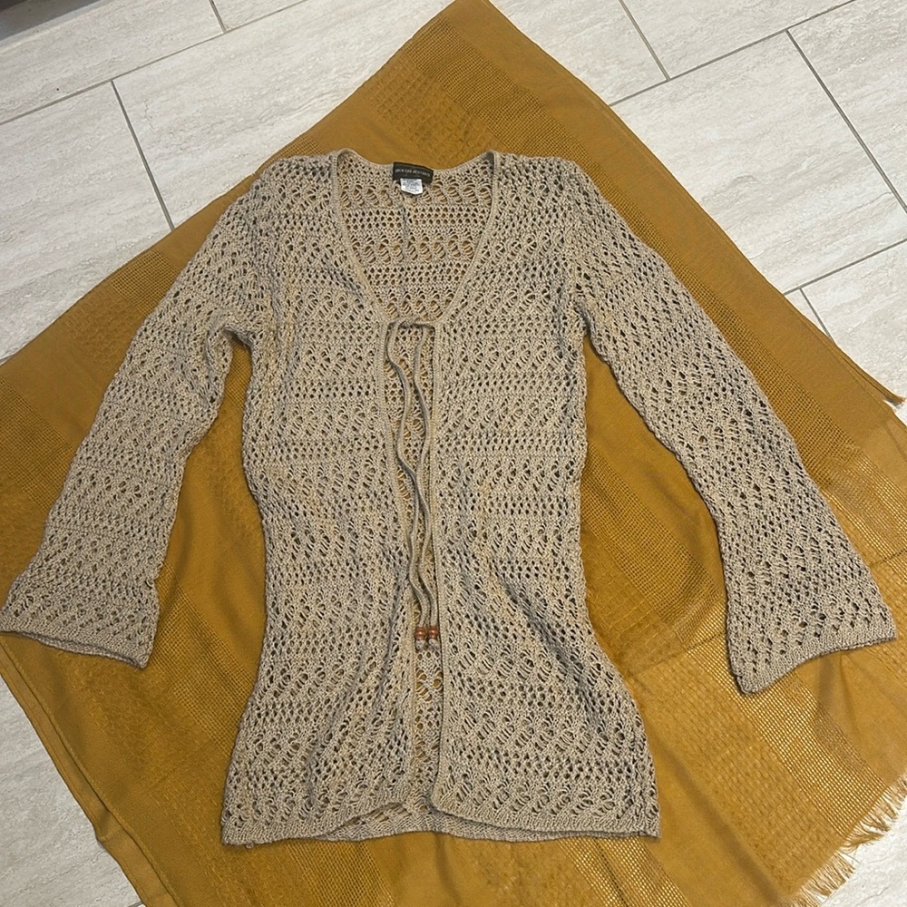 Size Small Beige Crochet top